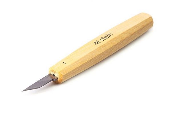 Flat woodcarving knife M-stein - blade shape N1
