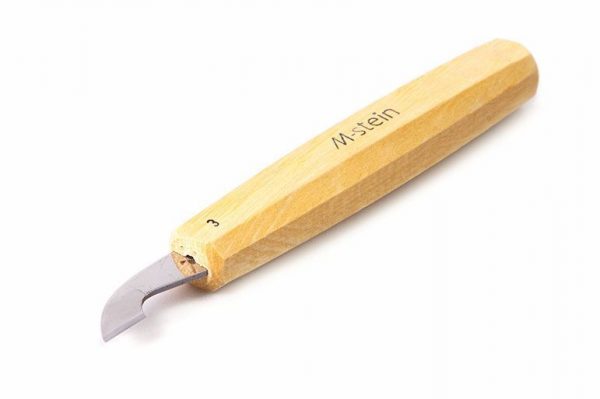 Flat woodcarving knife M-stein - blade shape N3