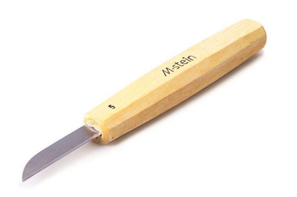 Flat woodcarving knife M-stein - blade shape N5